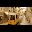 Jellegzetes lisszaboni sárga villamos